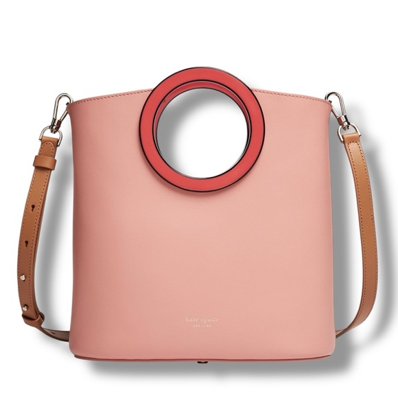 Kate Spade Pink Crossbody Bag with Red Accent - Picture 1 of 11